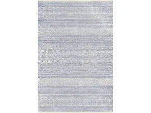 Livabliss MAR2304-69 6 x 9 ft. Maroc Area Rug, Denim, Cream & Taupe