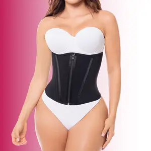 Extreme Waist Girdle with 15 Bones Corset Style Faja Colombiana Adjustable Elastic Women's Shapewear for Daily Use or Sports Activities