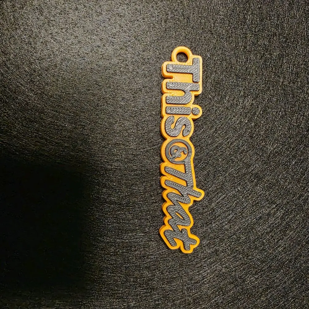 "This & That" Song-Themed Keychain (Version 2), Fashion Accessory, Costume Jewelry Accessory