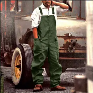 Men European And American Vintage Overalls New Loose Plus Size Cargo Pants Fashion Casual Daily Wear Trousers For Men