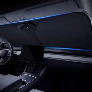 Car Sunshade, Foldable Car Windshield Sunshade, Sun-proof Heat Insulation Blackout Sun Shade for Car, Universal Automotive Sun Shade, Car Accessories, Sunshade Cover