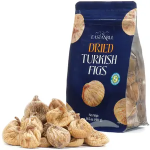 Eastanbul Turkish Dried Figs Whole, Sun Dried Fruit Chips, Vegan, 14.5oz