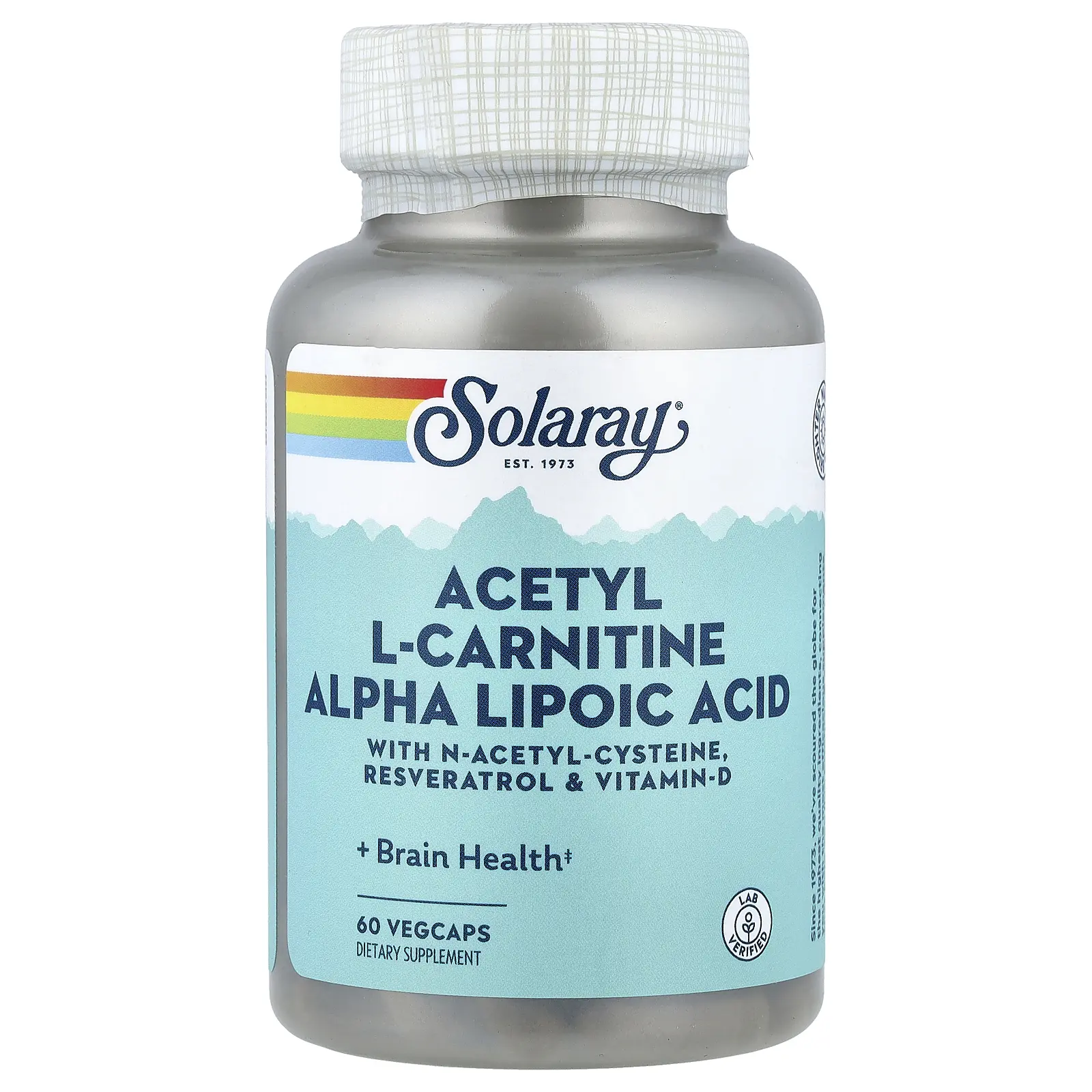 l carnitine tiktok Solaray Acetyl L-Carnitine Alpha Lipoic Acid, 60 VegCaps