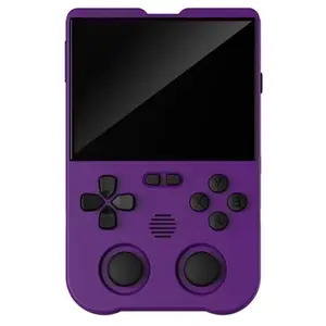 Old Arcade XU10 Handheld Game Console with Built-in 10,000 Games, 3.5-inch IPS Screen Linux System RK3326S Chips Portable Retro Nostalgic Game Console - 64G (purple) [video game]