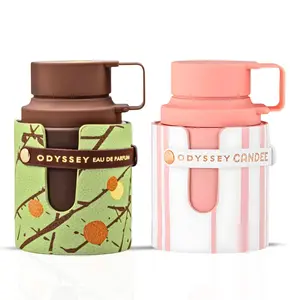Armaf Odyssey Dubai Chocolat Gourmand Edition & Odyssey Candee Special Edition Eau De Parfum Sprays 100ML (3.4 OZ) - Sweet & Playful Bundle of Gourmand Indulgence & Fruity Charm