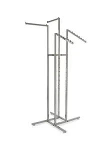 Square Tube 4-Way Garment Rack