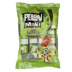 Pelon Pelo Rico Mini Tamarind Flavor Soft Candy 12 Pieces Mexican Snack candies sour mexican push candy Sweet Bonbon Sugar