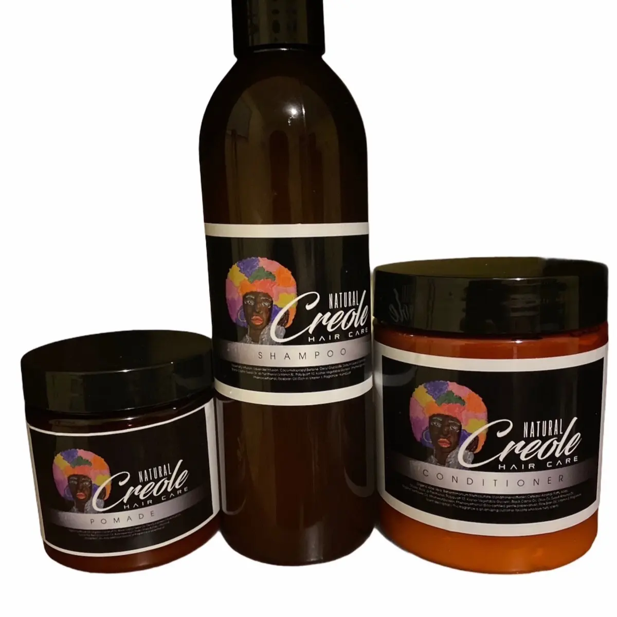Natural creole Hair care set shampoo hair grease conditioner