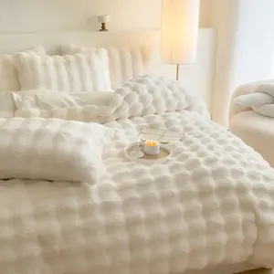 Solid Color Comforter Set, 1 Set Including Duvet Cover & Pillowcase without Filler, Soft Comfortable Comfy Bedding Set for Home Bedroom, Comfy Bed Sets