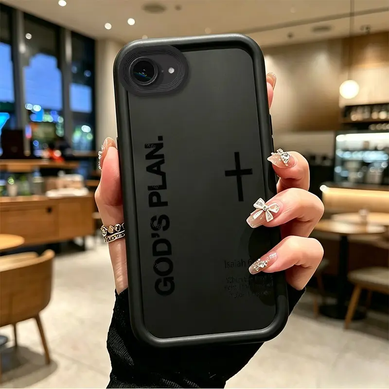 Phone case for iphone 16E 17E Gift Shockproof TPU God's Plan Isaiah 60:22 Faith Cross Phone Case soft silicone Celestial Eye Layered Phone Case boboiptyjt16728
