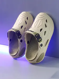 Men's Trendy Chunky Clogs, Adjustable Strap Breathable Non-Slip Eva Sandals, Sporty Hollow Out Platform Slides, Sports Slippers for Beach, Hiking & Casual Wear