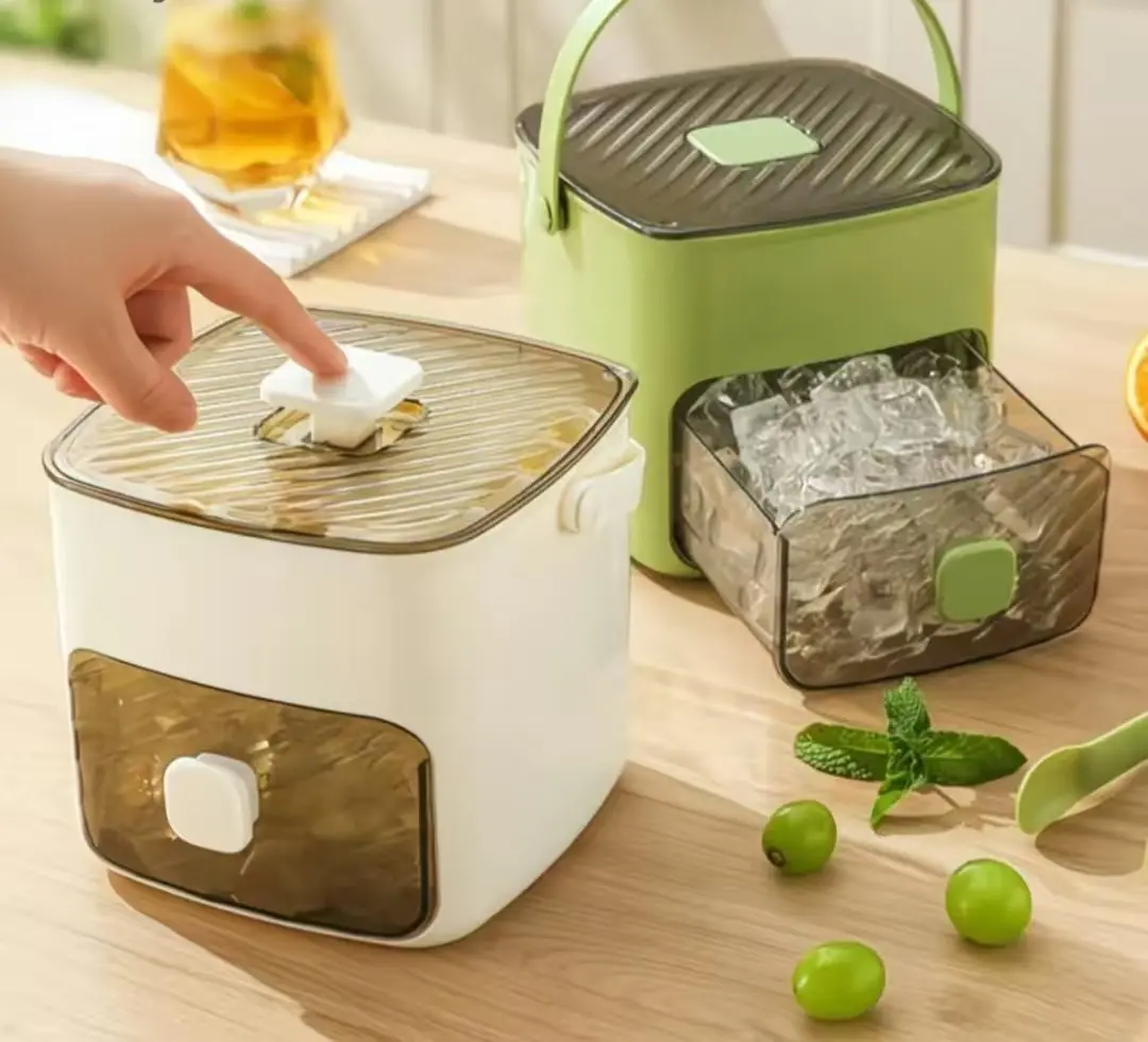 [Summer Sale Deals】 Handheld Ice Bucket, 48-Cell Ice Cube Tray, Ice Mold