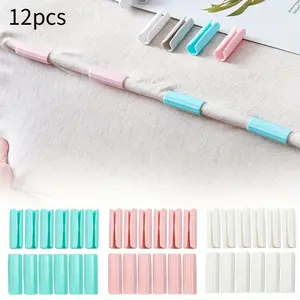 12PCS BedSheet Clips Durable Bedding Accessories Plastic Slip-Resistant Clamp Quilt Bed Clipper Cover Grippers Fasteners Mattress Holder for Sheets Home