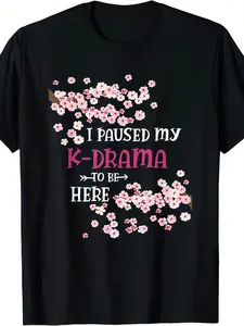 Men's K-Drama K-Pop Korean Music Lovers T-Shirt - Retro Korean Wave Graphic Tee with K-Pop Groups, Comfortable Casual Short Sleeve Shirt Gift for Fans