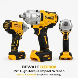 DEWALT DCF900  Impact 1/2" impact  detachable tire high torque durable   20v  powerful  drill  power wrench brushless quality  lithium  pack handy man ,  drill   lithium  cordless MAX Hog Ring m18 battery replacement professional grade bare tool