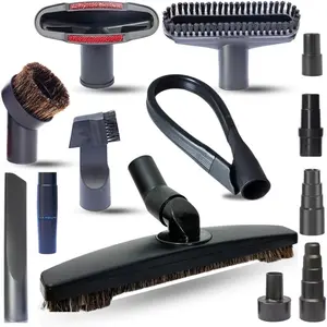 Universal Vacuum Attachments & Brushes Kit - Hardwood Floor Vacuum Brush Head Attachment & Shop-vacs Accessories - Universal Vacuum Hose Adapter Kit & Dryer vent Flexible Crevice Attachment