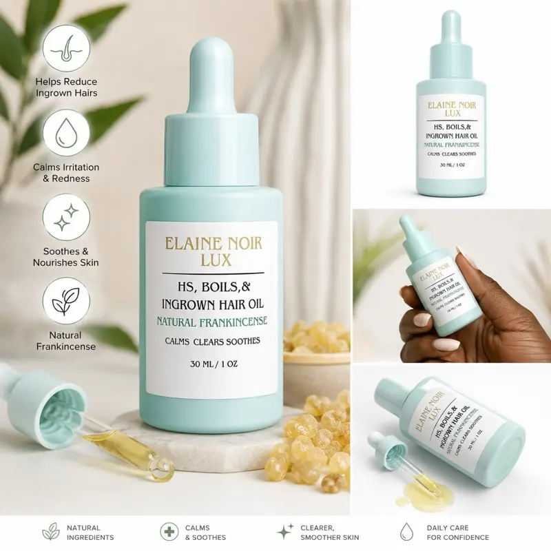 HS oil| Ingrown Hair, Boil, and Cystic Acne Treatment Oil|cold sores |acne