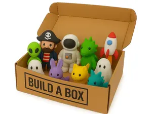 Build A Box Event Exclusive LIVE Sale Set Includes Articulated Figures & 3D Printed Home Decor Pieces Unique Design for Dynamic Space Display