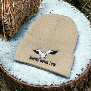 Knit Snow Goose Beanie - Sandstone Tan