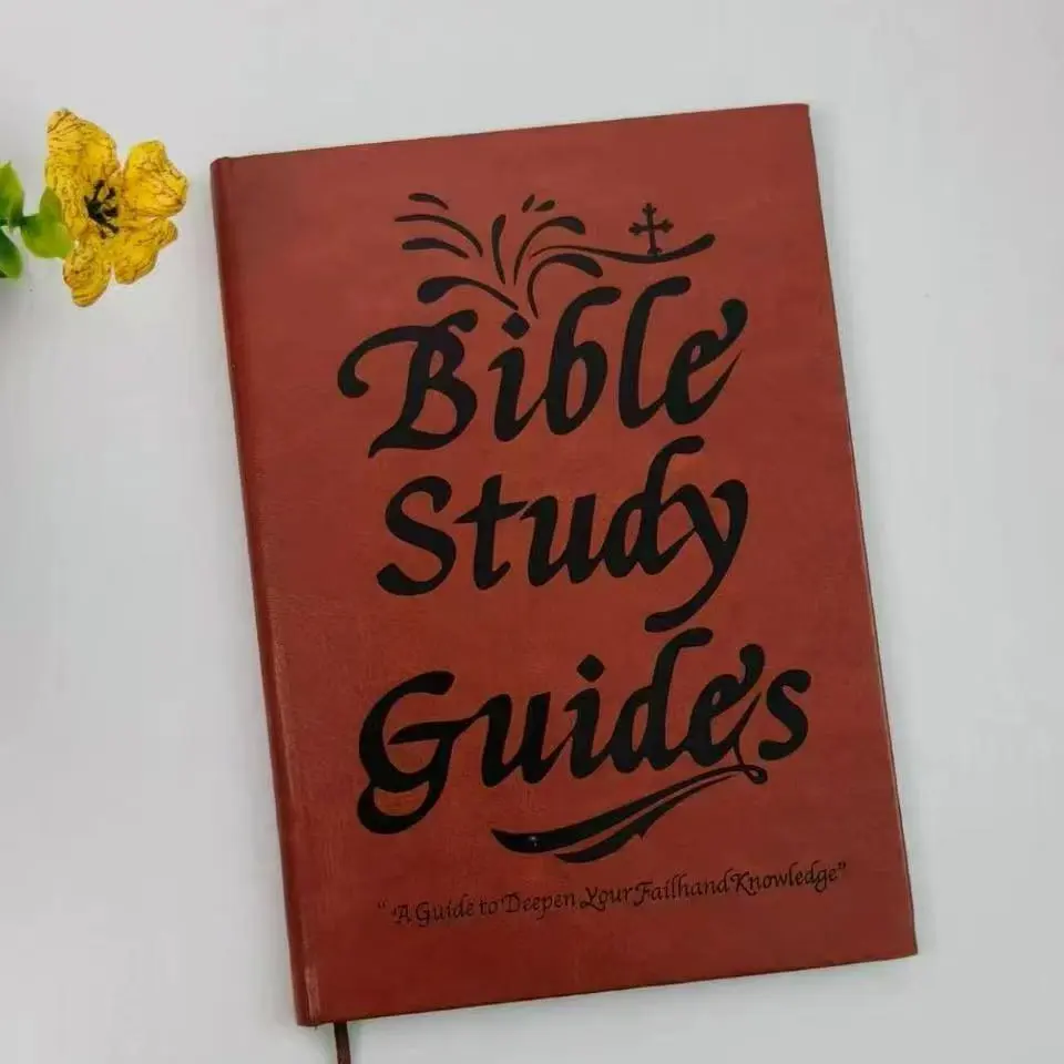 66-Page Christian Bible Study Journal - PU Leather Portable Devotional Notebook with Daily Devotions, Bible Study Guide, Blank Pages, Year-Long Faith-Building Tool, Perfect Gift for Believers