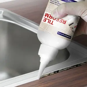 Waterproof Tile Grout Filler Sealant, Seam Filler for Kitchen Bathroom, Restores and Updates Tile Seams, Grout Pen