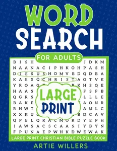 Word Search Book for Adults: Large Print Christian Bible Puzzle Book