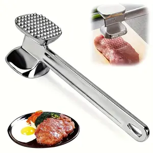 Premium Aluminum Meat Tenderizer - Durable Ergonomic Handle With Non-slip Texture For Even Beating Of Steak, Chicken, Pork - A Must-have Tool In The Kitchen For Even Thickness And Easy Cooking
