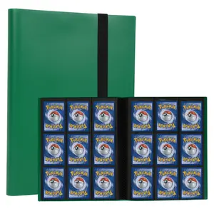 Game Card Binder 9 Pocket Green Storage Organizer for Pokemon Cards Photo Cards