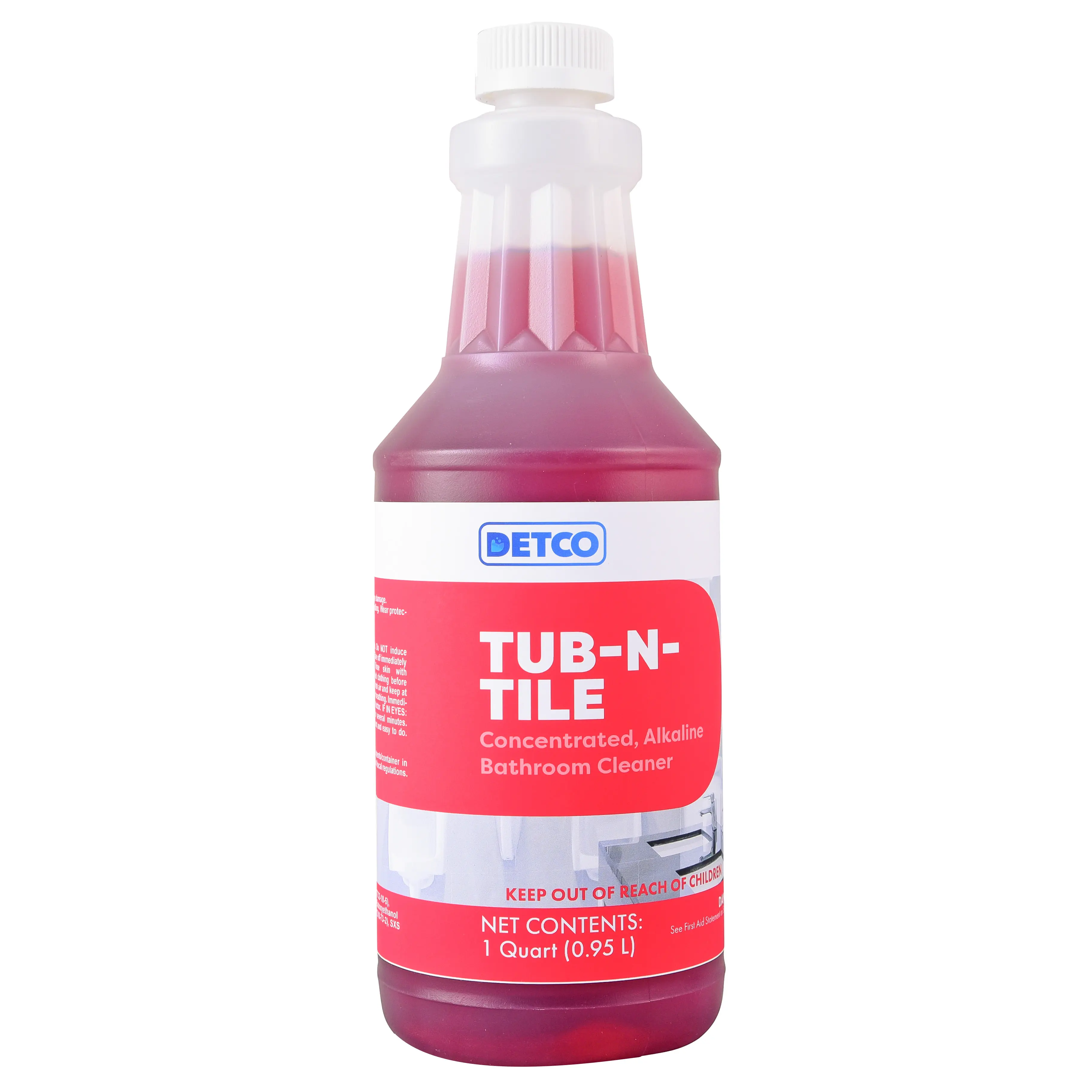 DETCO Tub-N-Tile Concentrated Liquid Cleaner - Brightening Bathroom, Locker Room, Restroom Cleaner, Toilet Cleaner