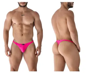 Men's Microfiber Thongs - Polyester Plain Natural Breathable Mens Underwear