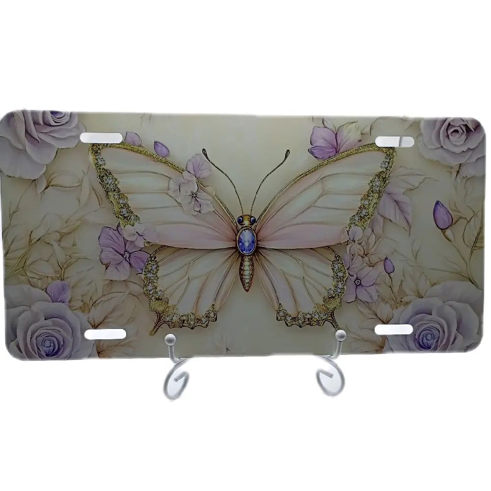 Vanity License Plate, Customizable Aluminum Car Tag for Personalized Vehicle Identification