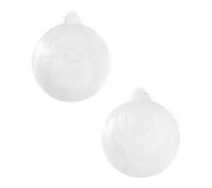 Tovolo Santa & Reindeer Orname nt Ice Molds Se t of 2
