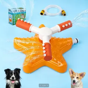 allforpaws Chill Out Starfish Sprinkler Dog Toy