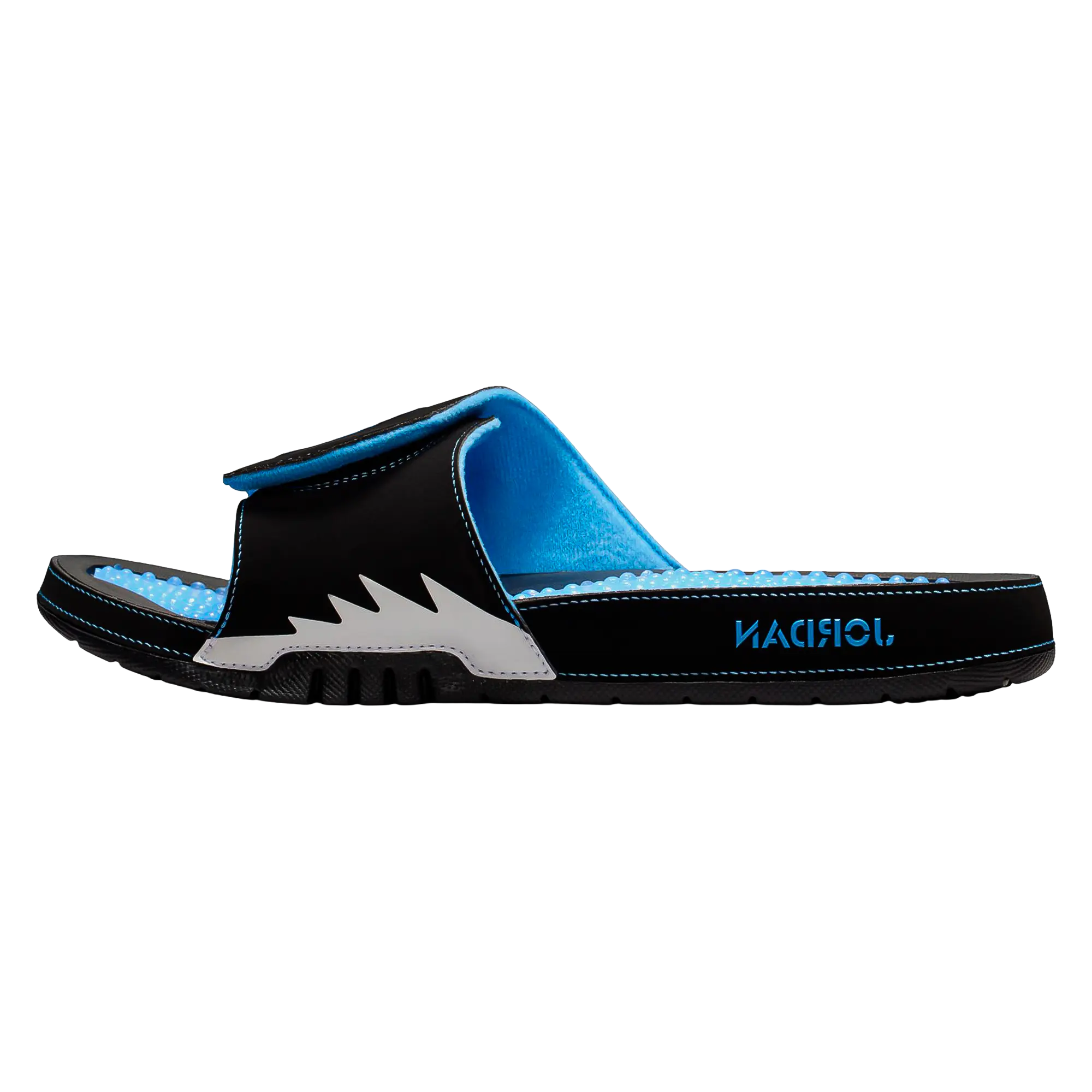 Air Jordan Hydro 5 Slide "Black / White / University Blue" 555501 004