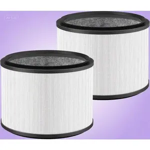 2-Pack True HEPA Replacement Filters for Dyson Pure Hot Cool & Pure Cool Link Desk Fans, Compatible with HP01 HP02 DP01 DP02 Models, Pet Care Air Purifier Filter, High Efficiency Dust & Allergen Removal, Reusable & Durable Design