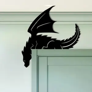 Metal Iron Art Decorative Corner Sign, Christmas Hanging Decoration, Home Office Wall Decor, Outdoor Classic Door Frame Accent, Wall Hanging Ornament