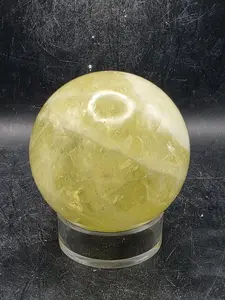 Lemon quartz sphere! 64.5mm, 2.5 inches, 13.2 ounces