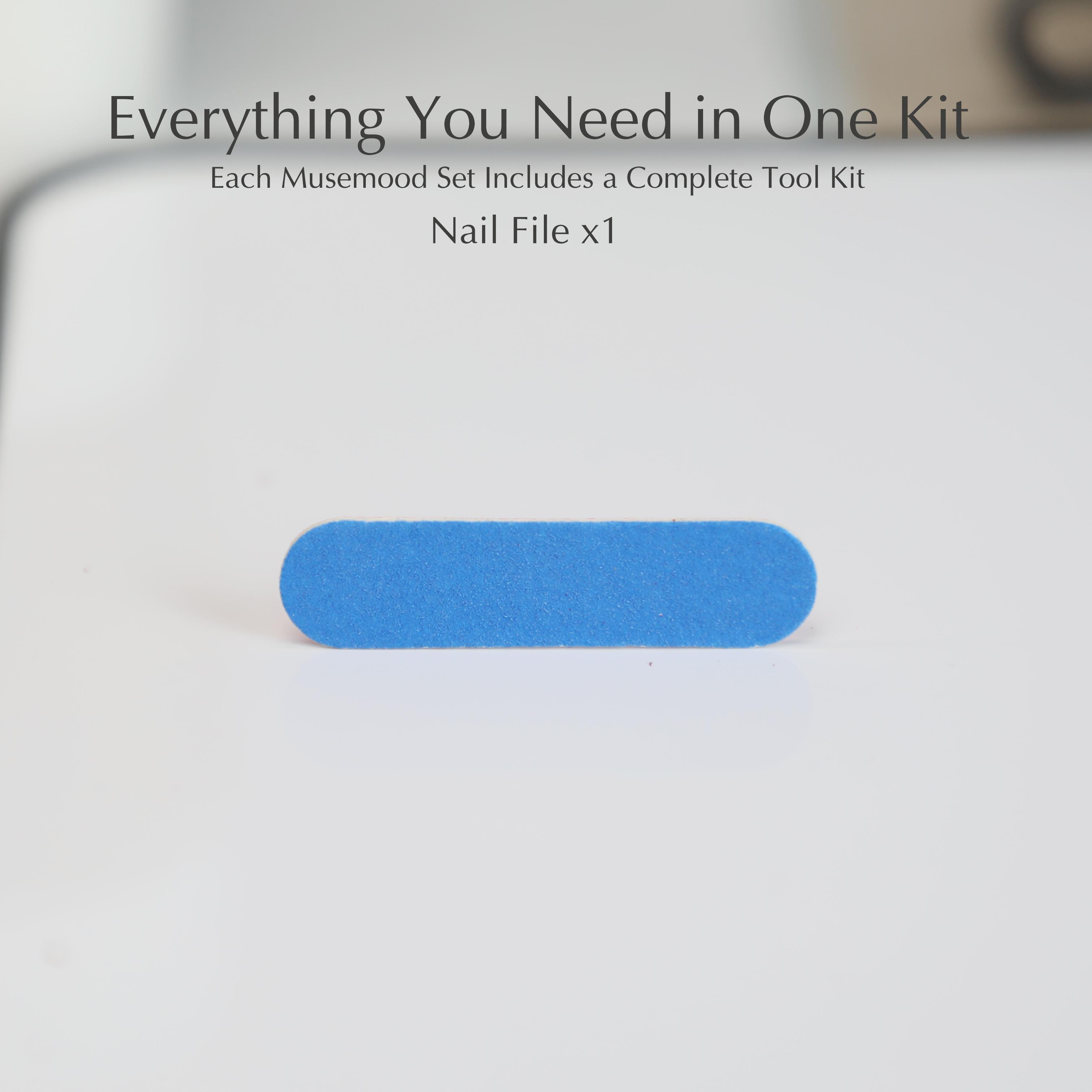 Nail File x1 For - Handmade 3D Gel Press-On Nails | Reusable, Long-Lasting, Salon-Perfect Finish，3D Gel fake nails acrylic press nails