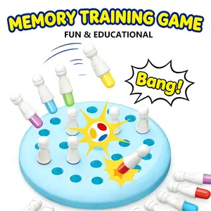 Memory Chess, Color Matching Game, Memory Training Toy, Educational Board Game Toys for Family Party Activities