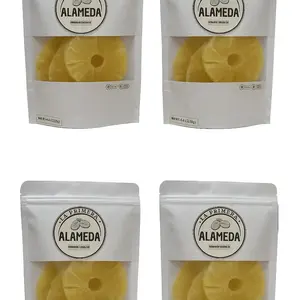 La Primera Alameda Dried Pineapple Snack Sweet 4 Bags of 113g Each No Sugar Added Health-Focused Combat Anxiety Fresh Quality Ambient
