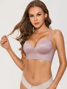 Women's Push Up Wireless Bra Padded T Shirt Bras No Underwire Plunge Bralette SpringStatements