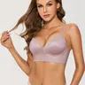 Women's Push Up Wireless Bra Padded T Shirt Bras No Underwire Plunge Bralette