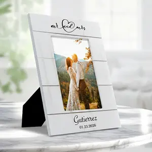 Mr & Mrs Wedding Picture Frame – Customize Wedding Keepsake