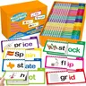 Torlam Thick Sturdy Original Mini Flashcard Books - 30 Language Toys with Simple Text, Vivid Illustrations, Phonics Skill-Building Games, Read and Rhyme Tools, Sight Words, Visual Learning Tools for Kindergarten Classroom & Ages 5+ Learning Activities