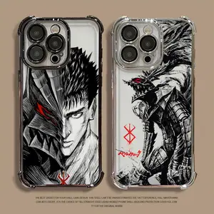 Berserk Comics Anime Phone Case for iPhone 17 17Air 16 15 14 13 12 11 Pro Max Plus Soft Shell Christmas gift