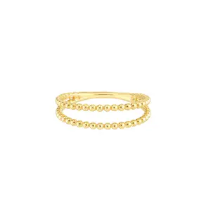 Double Beaded Wire Ring