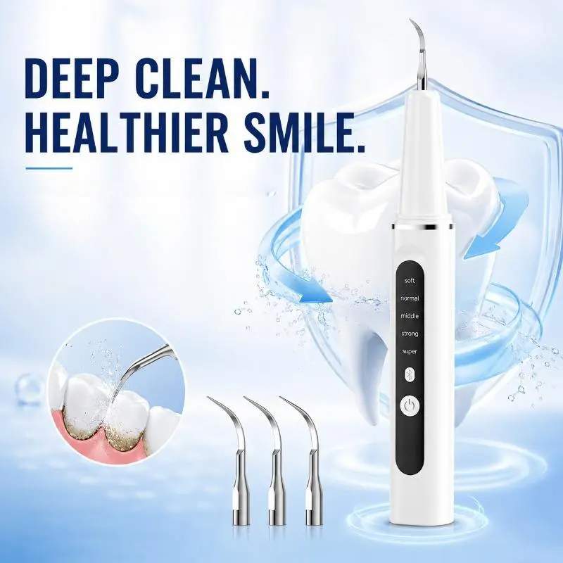 Multi-Mode Electric Dental Scaler Kit - Portable Teeth Cleaner, Adjustable Handle Tartar Remover, Dental Tools, Plaque Remover, Teeth Cleaning Machine for Home Oral Care (Beauty & Personal Care Appliance)