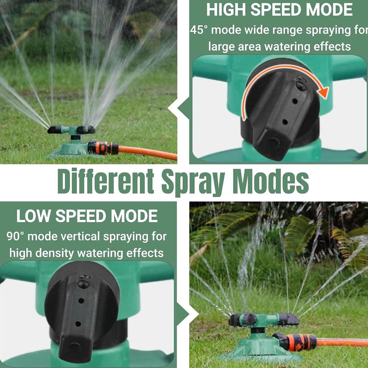 360° Rotating Lawn Sprinkler, Large Area Yard Watering Device, Outdoor Garden Sprinkler for Lawn Irrigation, Water Play Sprinkler for Kids & Pets