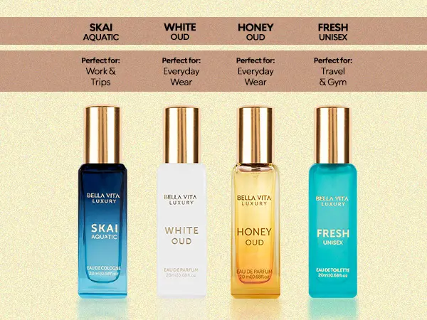 Unisex Fragrances: SKAI, WHITE OUD, HONEY OUD, FRESH