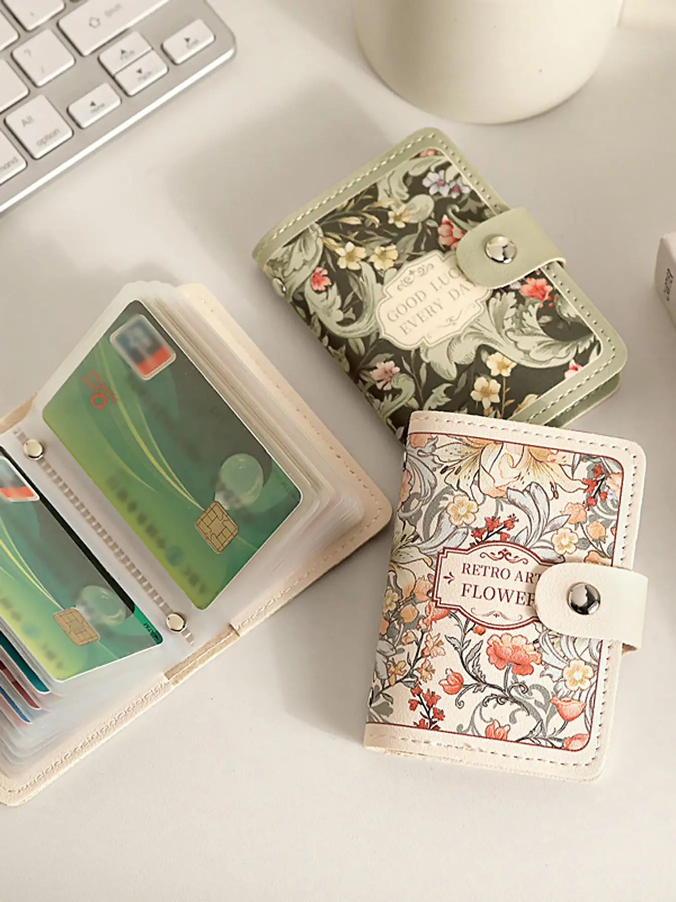 Women's Credit Card Holder Wallet, Credit Cards Holder, Fashionable Card Holder, Fashion Pattern Multi-Card Slot Design, Elegant Driver License Card Organizer for Ladies, Card Bag, Card ID Holder